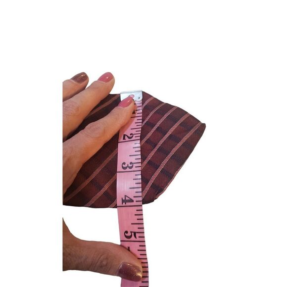 Jones New York Men's Silk Tie Pink Blue Diagonal Striped 59" x 4" Wedding Work - Picture 11 of 12